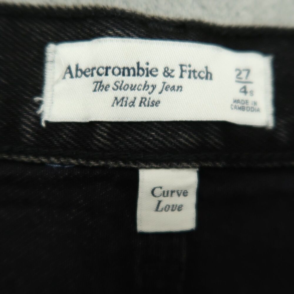 Abercrombie & Fitch Black Wide Leg Jeans - Picture 10 of 16